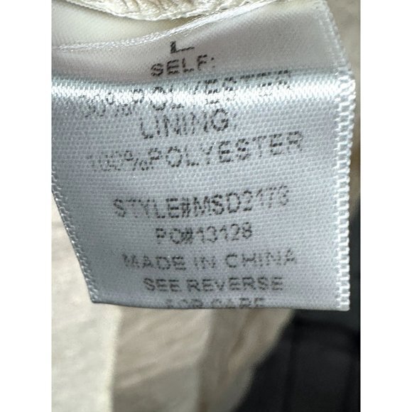 MIKAROSE LADIES IVORY COLORED BOHO STYLE DRESS (L)   WORN ONCE EUC‎     G-36 - Picture 3 of 5